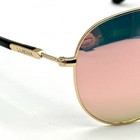 Luenx Designer Aviator Sunglasses On My Way Gold Fashion Frame   Mirrored Lens