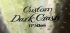 Zildjian K Custom Dark 17 Inch Crash Cymbal  1 127 Grams  New  Video Demo 