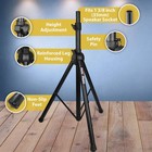Adjustable Pa Speaker Stands  Heavy-duty Tripod  4-6ft Height  120 Lbs Capacity