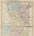 1856  Western   South West States Map Original  18x10 5   Missouri Texas Iowa