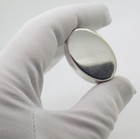 Vintage Italian Handmade Genuine Silver  800 Oval Pill Snuff Trinket Box