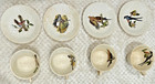  8 Lot   vintage Collectibles  England 1941  audubon Birds Tea Collection 