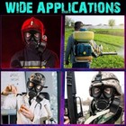 Full Chemical Gas Face Mask Protection Respirator Carbon Filter Military Antigas