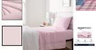 Breathable Lightweight Microfiber Twin Bedding Set - 3 Pieces  Kids  Light Pink