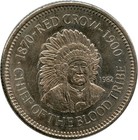 Alberta Canada Fort Macleod Royal Canadian Mounted Police Red Crow Medal Token