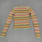 Vintage 90 s Christian Lacroix Bazar Sweater Top Xs Pastel Metallic Striped Knit