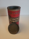Vintage Red   White Brand Baking Powder Tin