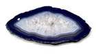 Agate Geode Crystal Slice Polished Slab Purple And White 2 1 2   