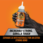 Gorilla Original Glue  Waterproof Polyurethane  Brown  8 Oz   Expands Into Mater