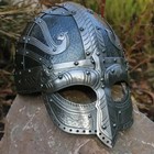Viking Helmet Norse Warrior Medieval Battle Armor Larp Collectible Steel Helmet