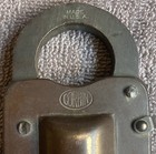 Vintage Collectible Solid Brass Corbin Shackle Padlock Lock  no Key Or Chain 