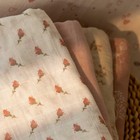 Muslin Swaddle Blankets For Newborn  4 Pack Cotton Baby Blankets For Girls  L   