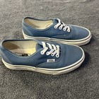 Vans Blue White Canvas Lace Up Men s Casual Sneakers Us Size 4  Women Ussize 5 5