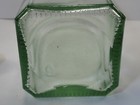 Decanter Square Bottle Quilted Beveled Round Globe Stopper Cork Barware Mcm 12 