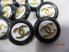Lot Of Ten 18 Mm Designer Cc Button Gold Tone Chanel 10 Buttons