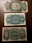 Mixed Us Fractional Currency Collection Lot Of 3  10 15 25 Cents  Circulated