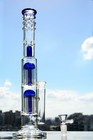 16inch Perc Glass Bong Heavy Percolate Bongs Smoking Hookah Water Pipe 14mm Bowl