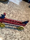 Antique Vintage Cast Iron Horse Drawn Fire Truck Wagon With Firemen