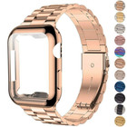Metal Iwatch Strap Band Soft Case For Apple Watch Series 9 8 7 6 Se 5 4 3 2 1