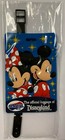 Disneyland Walt Disney s Mickey   Minnie Mouse Official Vinyl 2 Luggage Tag Set