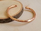 Hammered Solid Pure Copper Cuff - Copper Arthritis Therapy Adjustable Bracelet