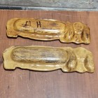 Vintage Anthropomorphic Basset Hound Dog Hot Dog Plate Set Of 2