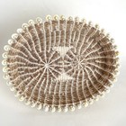 Cowrie Shell Tray And Small Basket With Lid Vanity Or Kitchen Handmade Boho