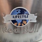 Red Bull Oval Ice Bucket Cooler Aluminum Energy Drink Advertising Collectible
