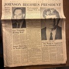 Original November 23  1963 Kennedy Slain On Dallas Stress Dallas Morning News