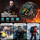 Military Smart Watches For Men Women Health Monitor Waterproof Phone Call
