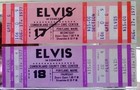 Elvis Presley  2 Concert Tickets August 17th-18th  1 From Estate Of Dick Grob   