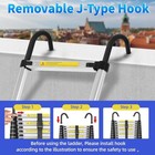 3 2m Multi-functional Aluminum Folding Ladder  Ideal For Home   Work