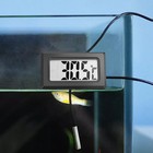 Digital Lcd Thermometer For Fish Tank   Aquarium - C     F   - Black - 1m Cable