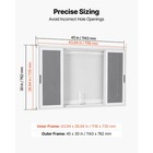 Uimoso 36x24 36x36 45x30 48x36 60x36 74x40 In Aluminum Alloy Concession Window