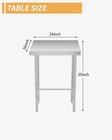 16  X 24  Stainless Steel Kitchen Work Table Commercial Kitchen Restaurant Table