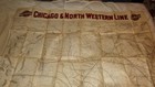 1928 Chicago   North Western Line Railroad Map