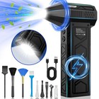 Electric Air Duster Turbo Fan 180000 Rpm  4-gear Blower With Built-in Flashlight