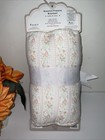 Bonbini Muslin Fleece Baby Girl Pink Floral Blanket 28x38    Nwt
