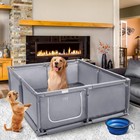 Whelping Box For Dogs And Puppies 48x48x18 Inch Pet Whelping Box With Washable P