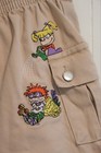 Rare Vintage Rugrats Nickelodeon Kids Khaki Cargo Shorts Sz 7 8 Viacom 1999