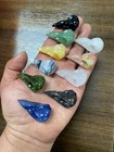 1pc Natural Mixed Quartz Hand Carved Bird Skull Crystal Reiki Healing Gift