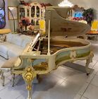 Louis Xv White   Gold Ornate Steinway Grand Piano