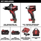 Milwaukee M18 2893-22cx Hammer Drill And Impact Driver Tool Kit - Red  new 