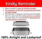 Stainless Steel Bento Lunch Box - 1100ml 1100ml-with Divider  Silver 