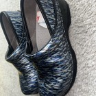 Dansko Lt Pro 36womens  us Size Nursing Clogs Blue Waves Leather7- 7 5
