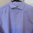 Van Heusen Men   s Large Purple Long-sleeve Slim Fit Button-down Preppy Academia