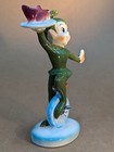 Norcrest Pixie Kitchen Pixie Waiter W fish Riding On Unicycle 6  Tall Japan