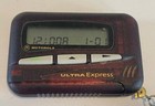 Vintage Motorola Ultra Express Pager  burgundy  W  Case