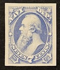 Travelstamps  Us Stamps Sc  o39p4 7c Navy Department Official Proof On Card Lh