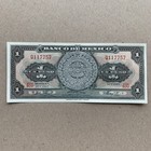 Mexico 1 Peso Banknote 1967 Aztec Calendar Mexican Currency Money American Bc